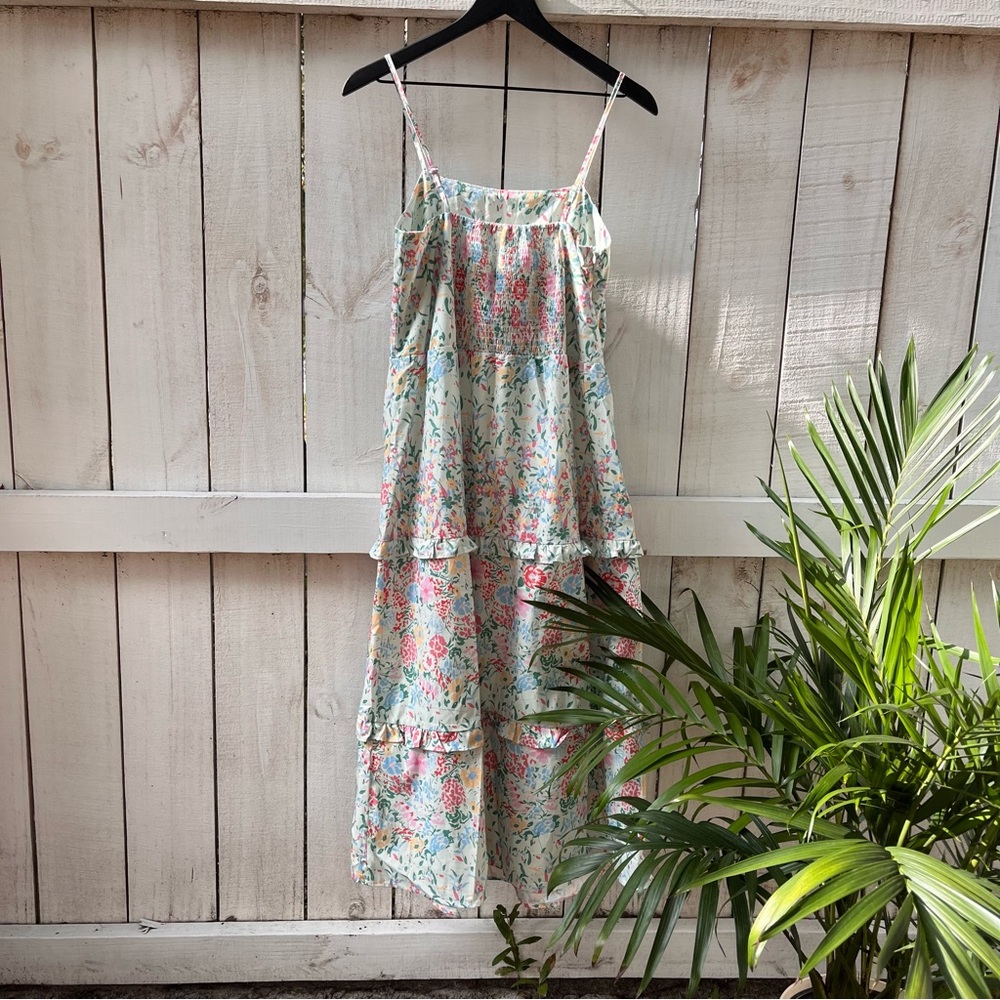 Pink Ripple Maxi Dress - Picture 3 of 4